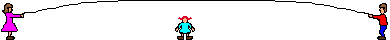Kids jumping rope